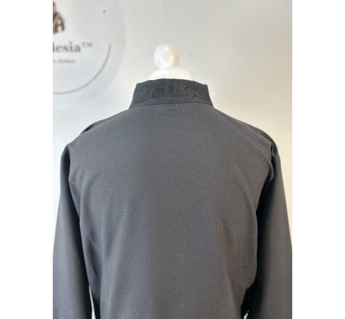 Bulgarian style embroidered Orthodox cassock - Cassock with buttons in gabardine