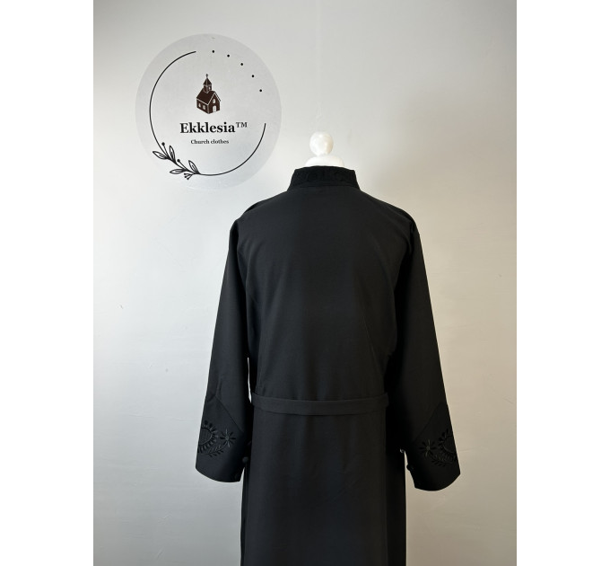 Bulgarian style embroidered Orthodox cassock - Cassock with buttons in gabardine