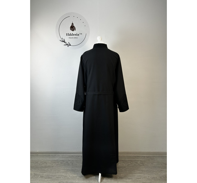 Bulgarian style embroidered Orthodox cassock - Cassock with buttons in gabardine