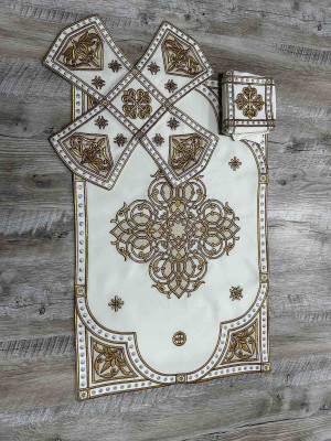 Embroidered Orthodox Chalice Covers - Aer and chalice veil orthodox set