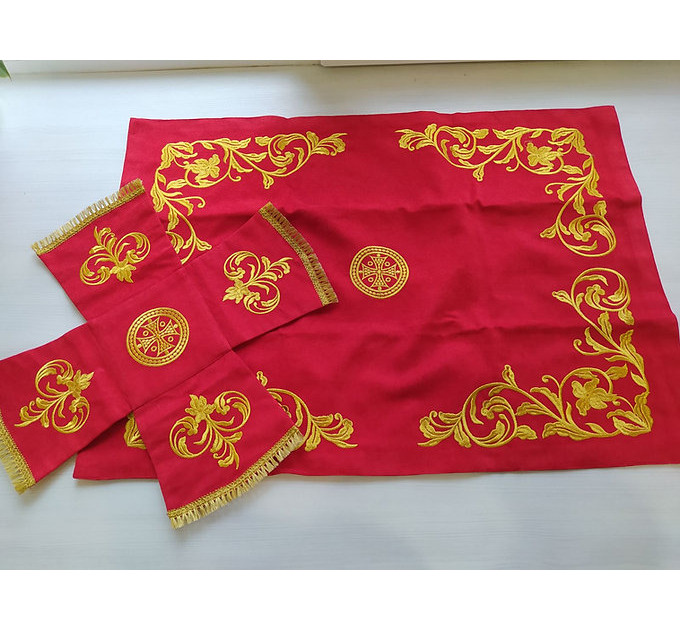Greek vestment with machine embroidery- Priest vestment - Clothes for priests