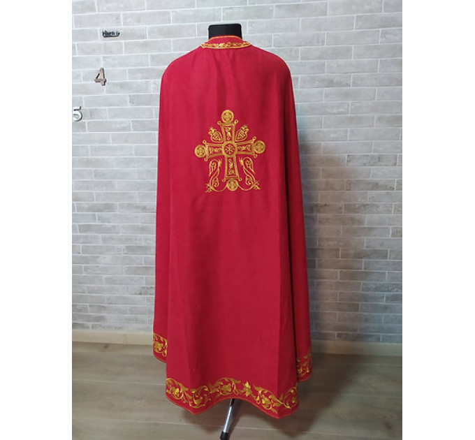 Greek vestment with machine embroidery- Priest vestment - Clothes for priests