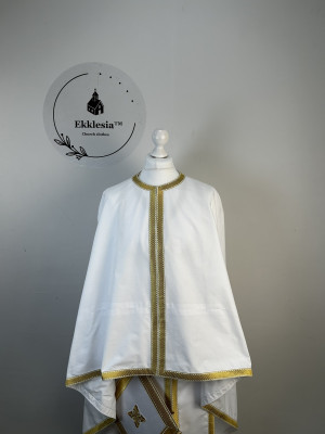 Light vestment for priest in cottone - Greek style summer vestment set