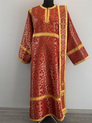 Stichar, orar, cuffs - Deacon's set with single or double orar - Protodeacon's